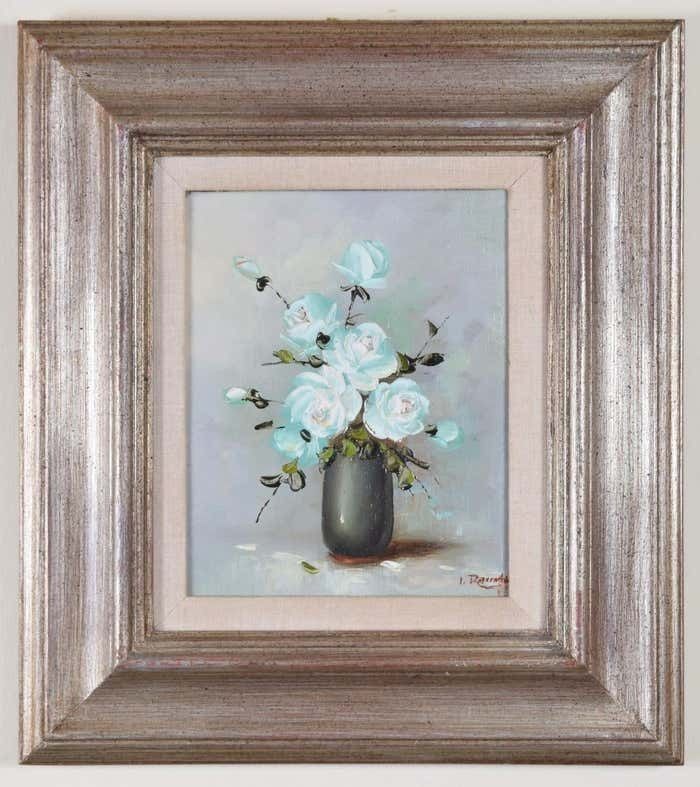 Leonard Raven Hill Leonard Raven Hill Oil Painting Still Life Flowers In Vase II Modern British Art