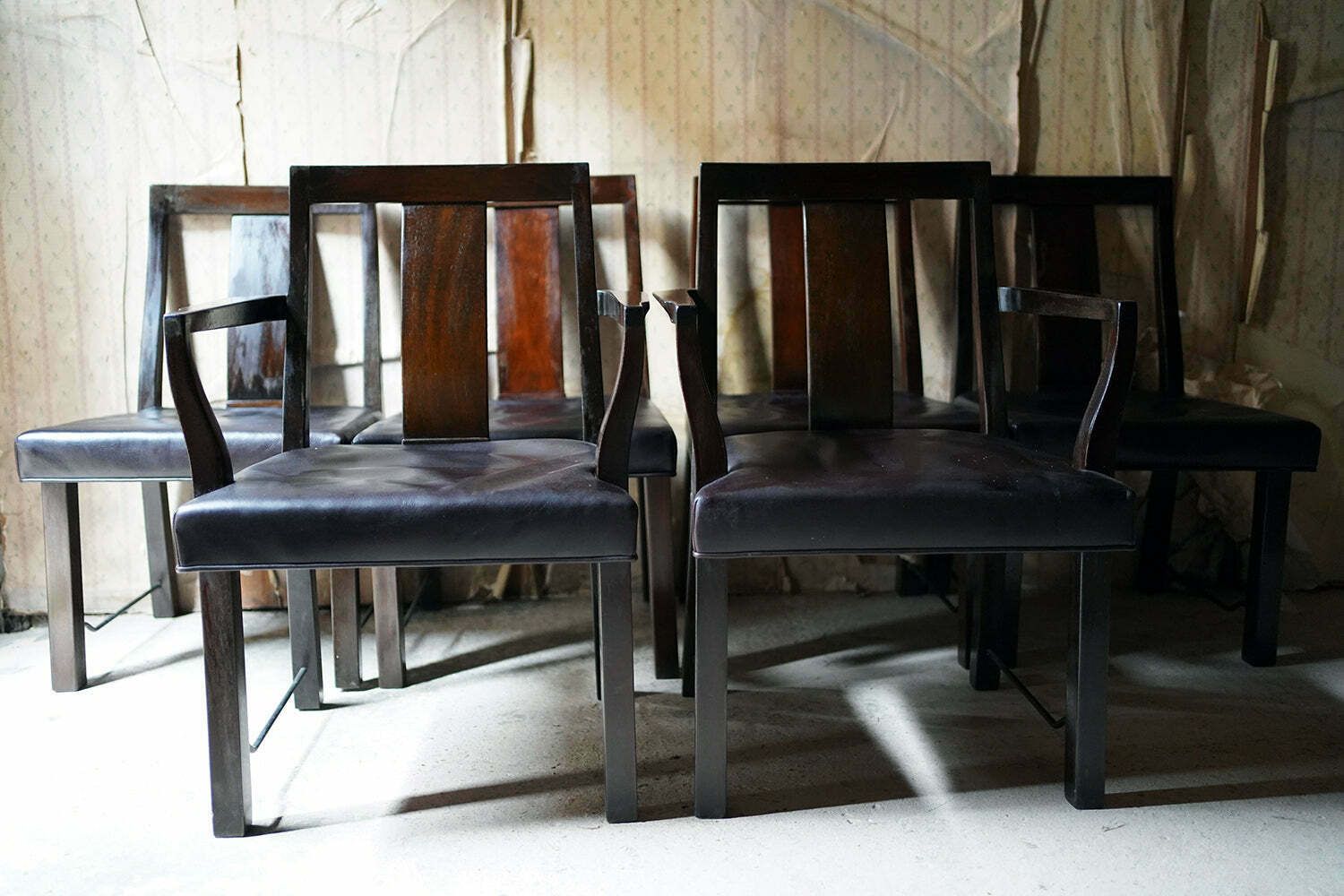 Edward Wormley For Dunbar; A Good Set Of Six Mid 20thc Dining Chairs photo for sale