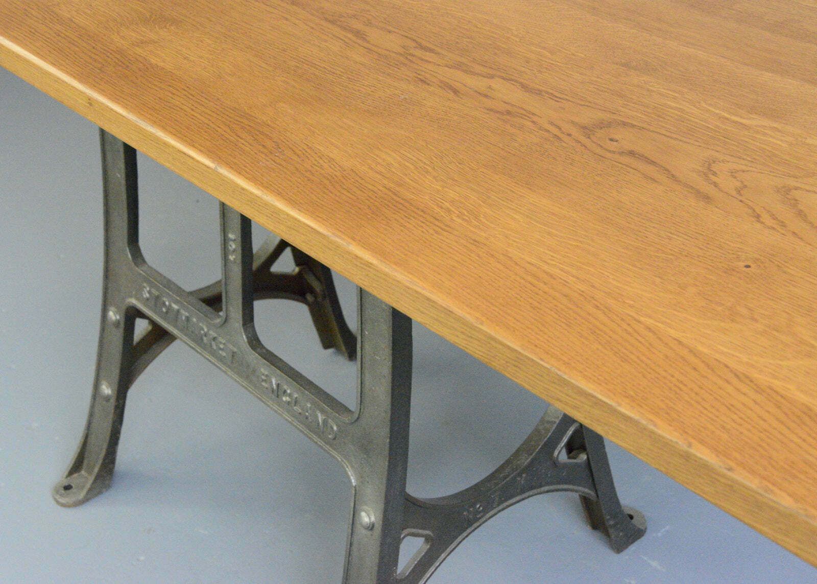 Large Industrial Table By Woods & Co Circa 1910 photo 1300.0