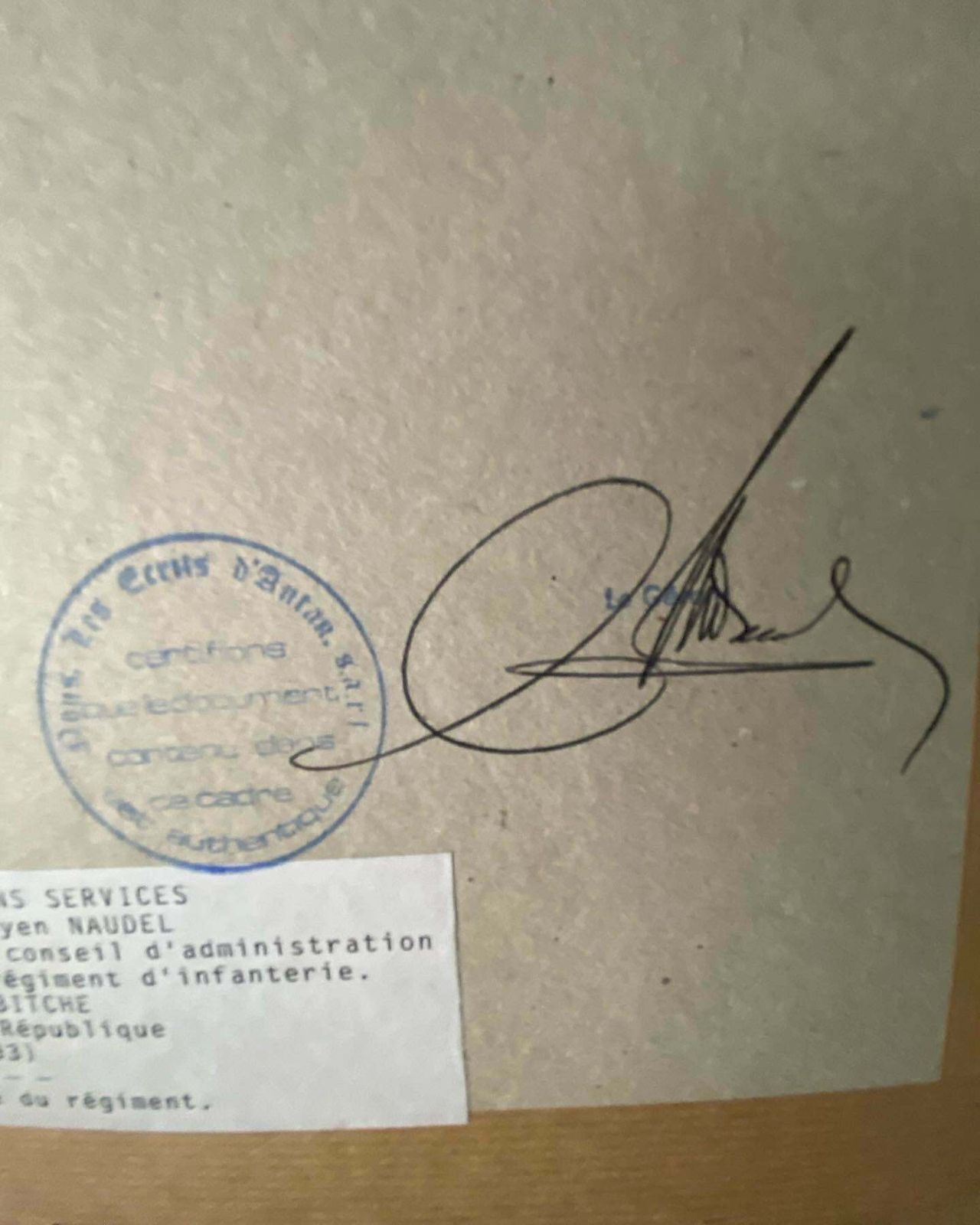 French Sealed Document From 1790’s Stamped And Certified photo buy