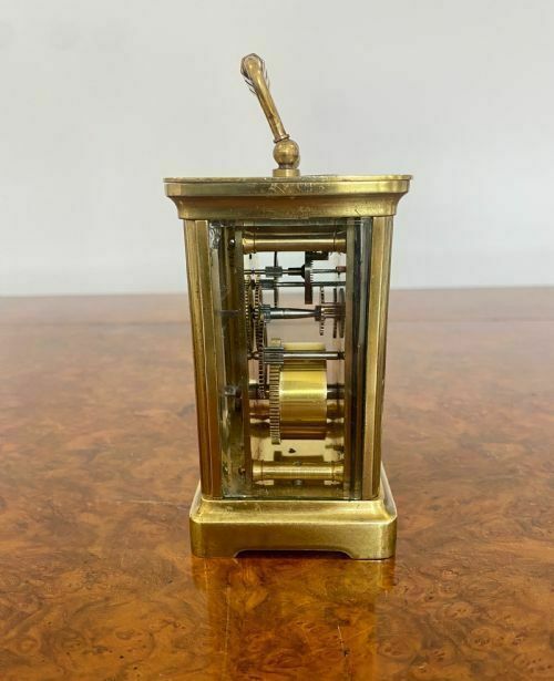 Antique Victorian Quality French Brass Carriage Clock photo 495.0