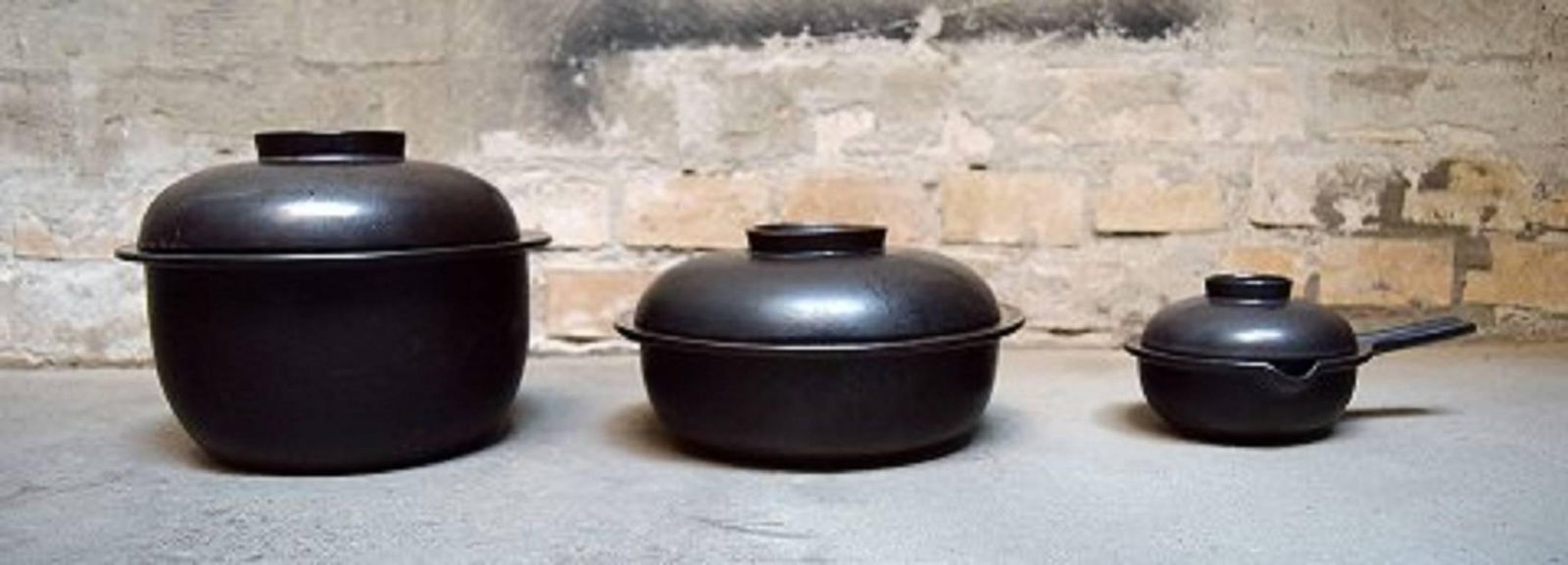 Arabia Stoneware, 1960s 1970s, Pans And Pots And A Large Platter, Five Parts photo furniture