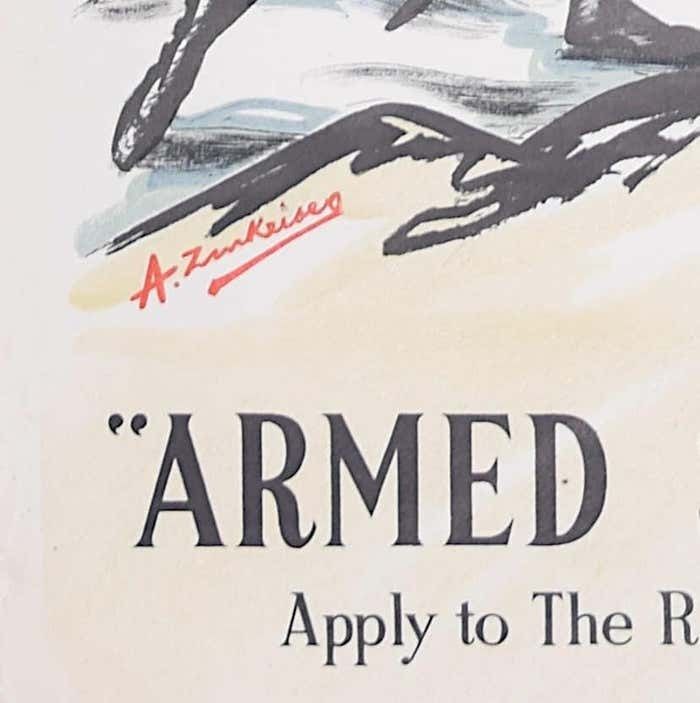 Honourable Artillery Company British Army Recruitment Poster By Anna Zinkeisen photo furniture