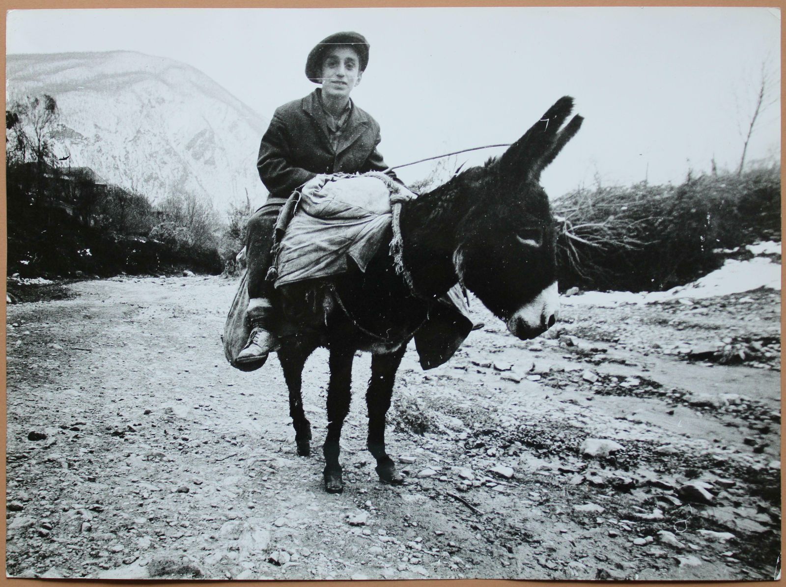 Dmitry Zyubritsky Photography   Boy On The Donkey At Mountains. 1979. photo furniture