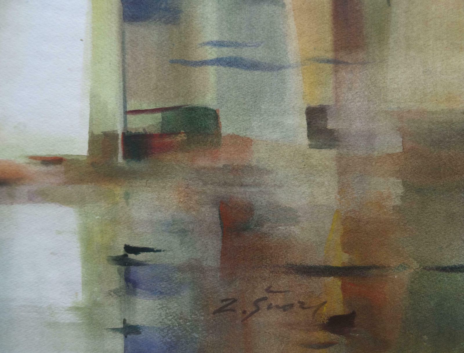 Zigmunds Snore Regatta. 2019. Watercolour, Paper, photo furniture