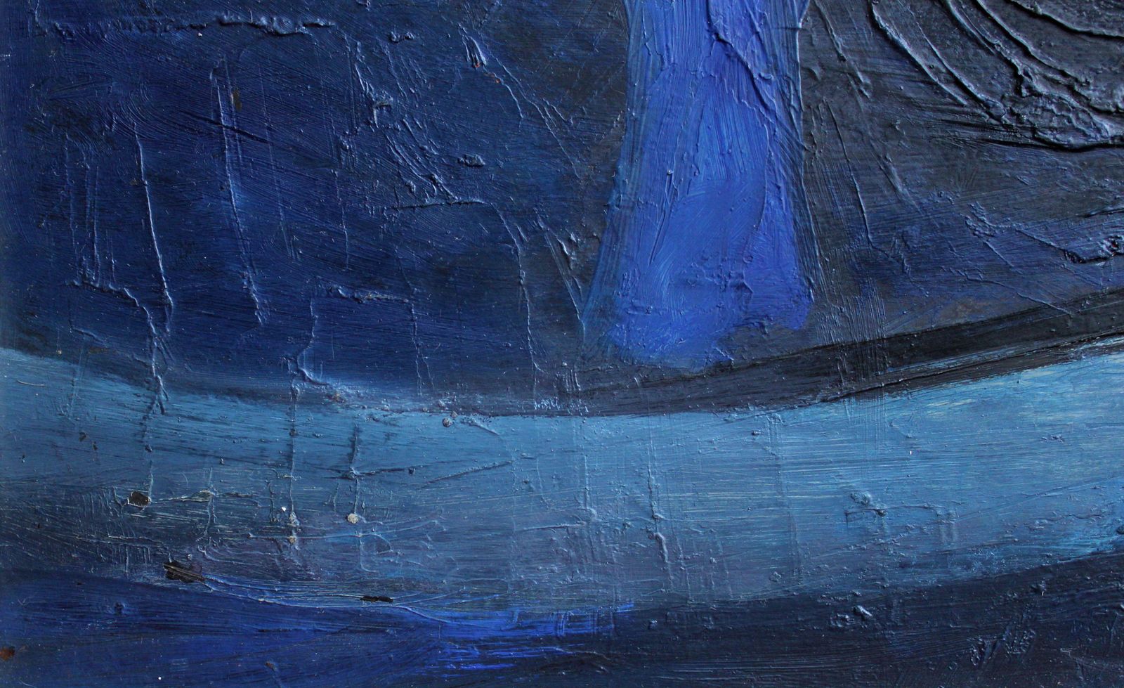 photo furniture Laimdots Murnieks The Blue Trees. 1974 . Oil On Cardboard, 1974
