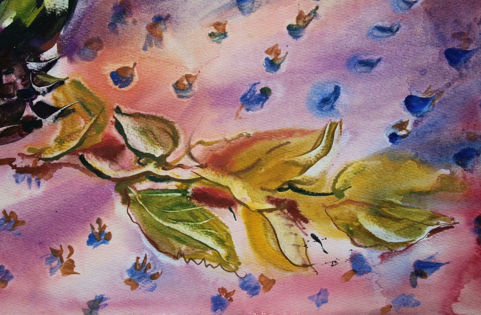 Malda Muizule Still Life. Paper, Watercolour,  1975 photo Art