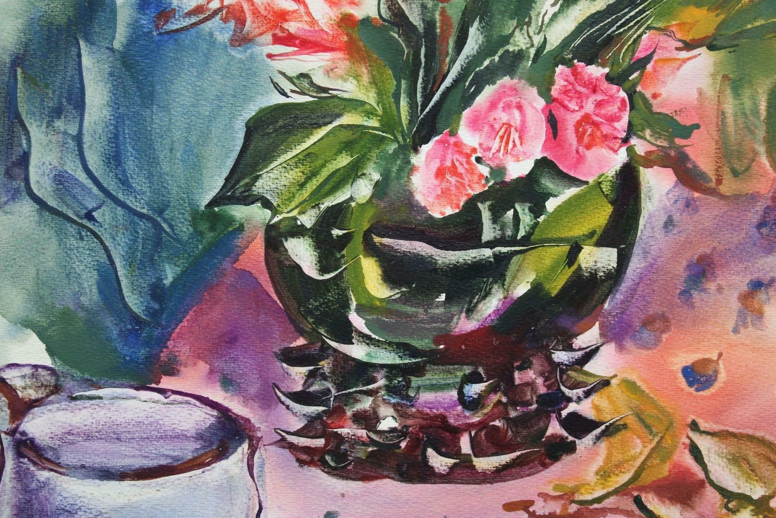 Malda Muizule Still Life. Paper, Watercolour,  1975 photo 422.0