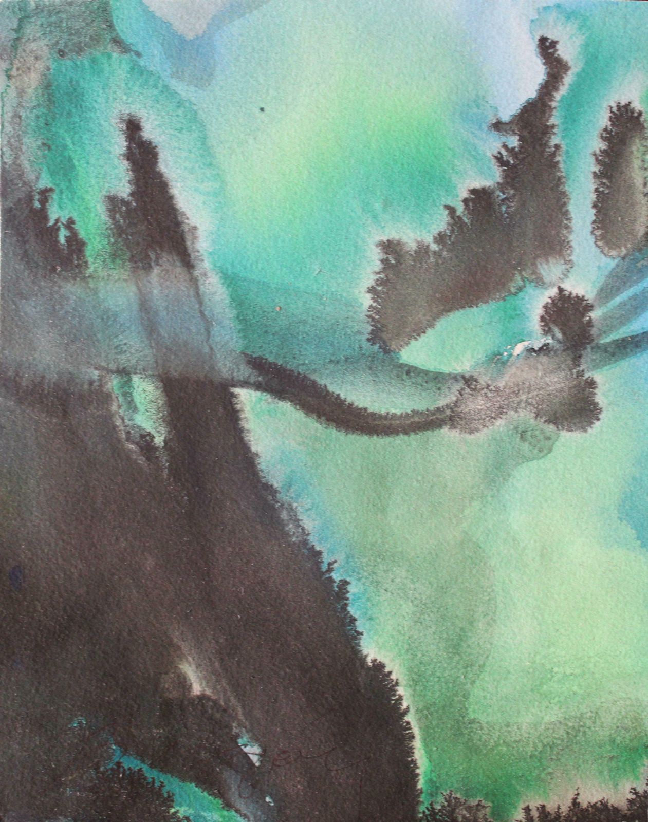 Dzidra Ezergaile Untitled Watercolour On Paper