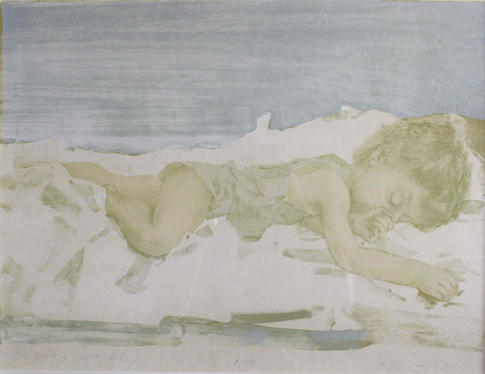 Banuta Ancane The Boy 1/17. 1983. Paper, Lithography,