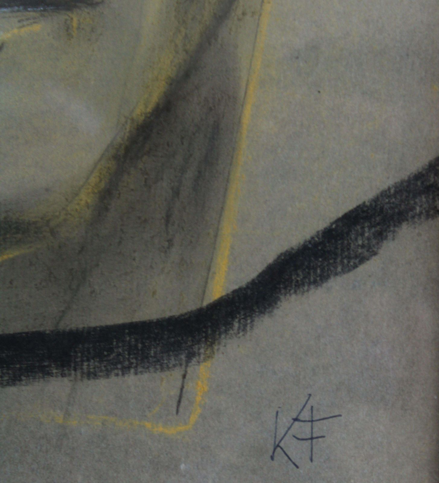 Kurts Fridrihsons Portrait. Paper, Pastel, photo for sale