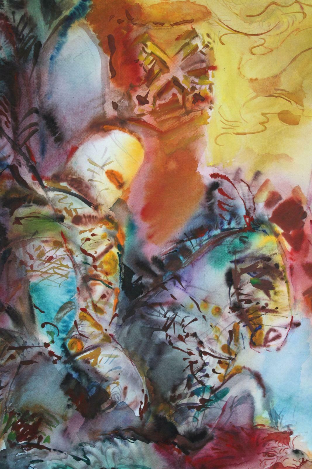 Malda Muizule On The Waterfront. Paper, Watercolour, photo Art