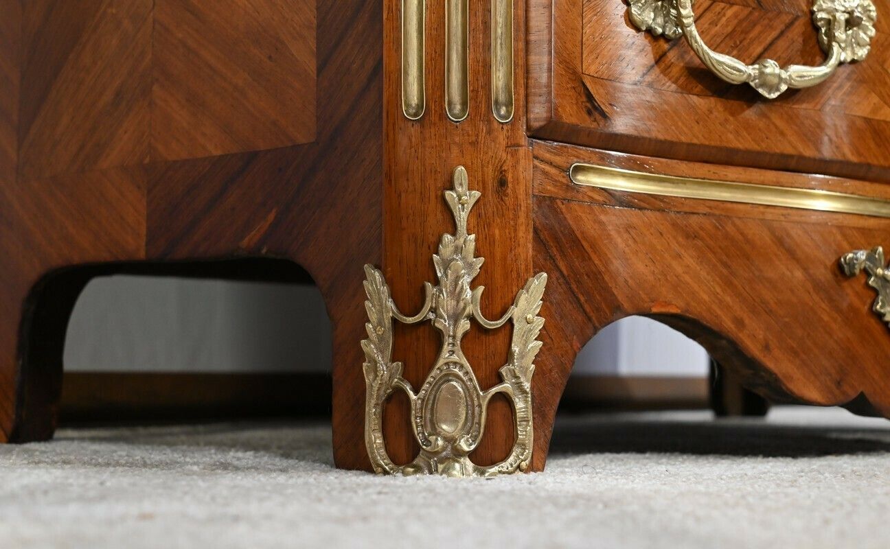 photo buy Small Chest Of Drawers Tombs D'entre Deux In Bois De Violette And Bois De Rose, Louis XIV Style   2nd Half Of The 19th Century