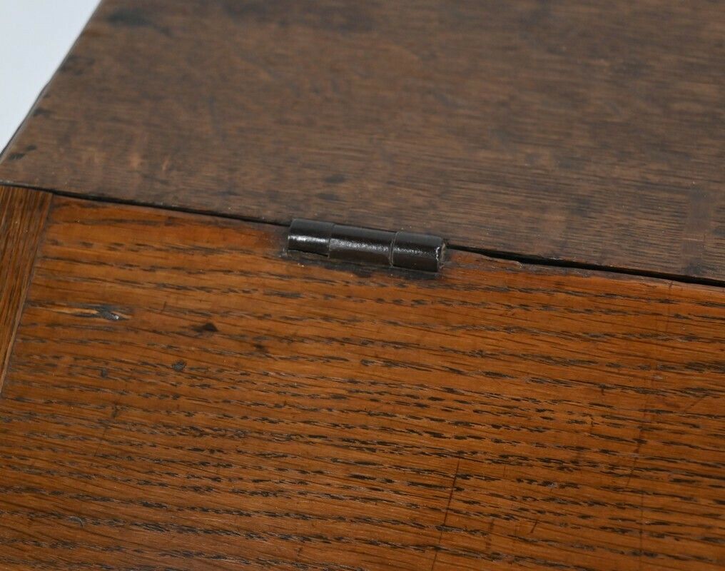 photo furniture Rare Oak Money Changer Chest   Mid 19th Century