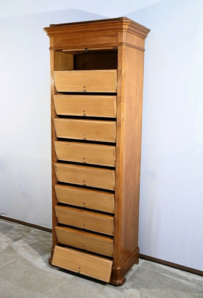 High Cartonnier In Light Oak – 1920 photo 2853.1