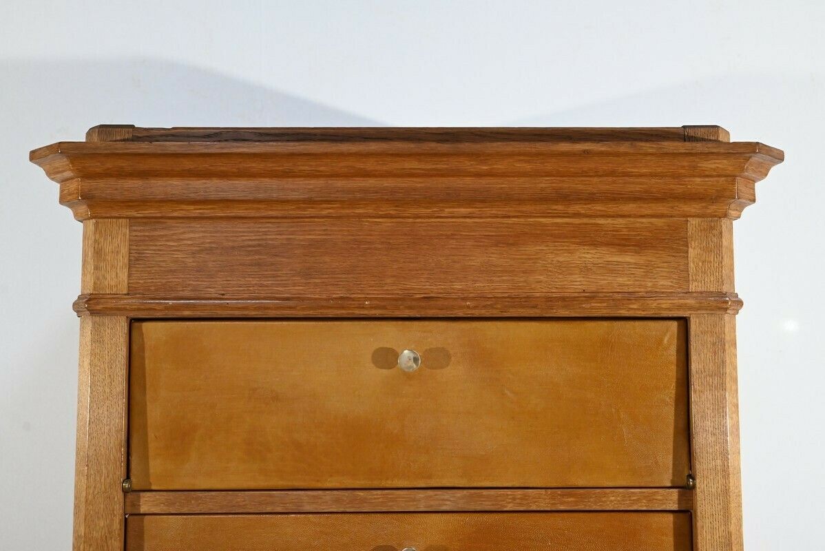 High Cartonnier In Light Oak – 1920 photo vinterior