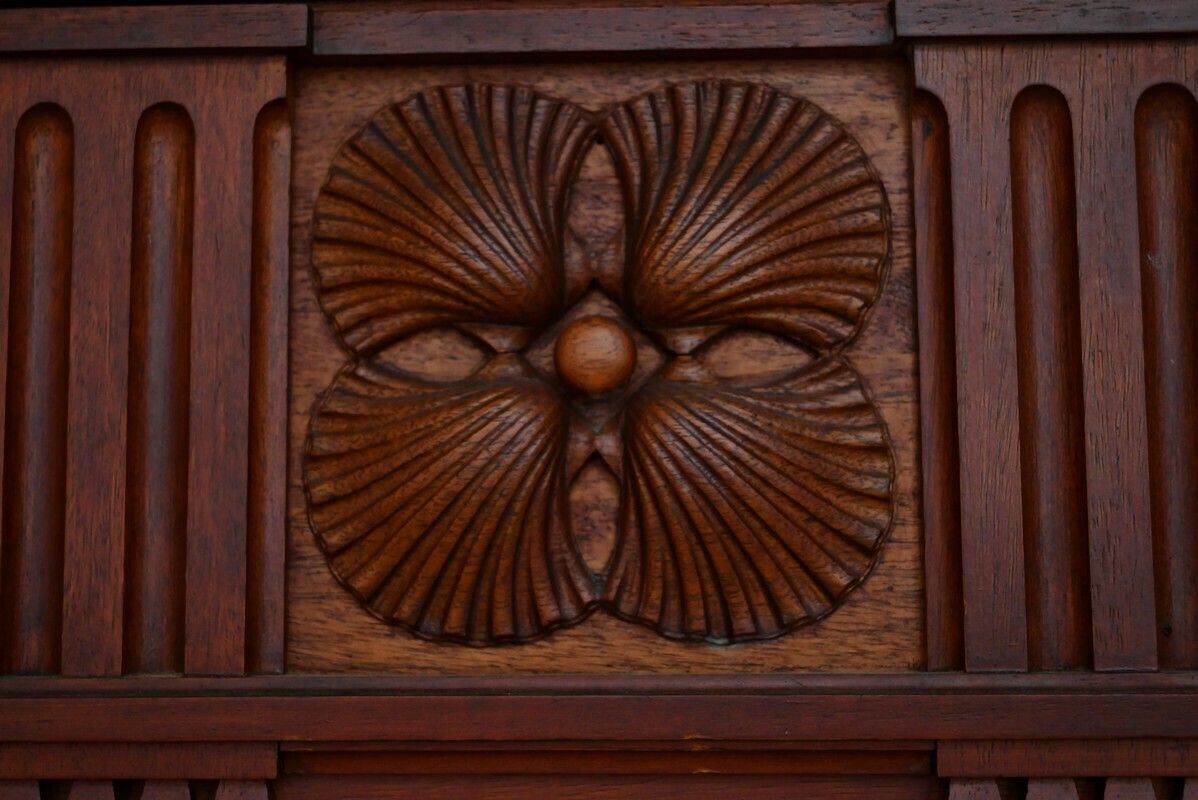 Important Mahogany Castle Fireplace   2nd Part Of The 19th Century photo 10773.8