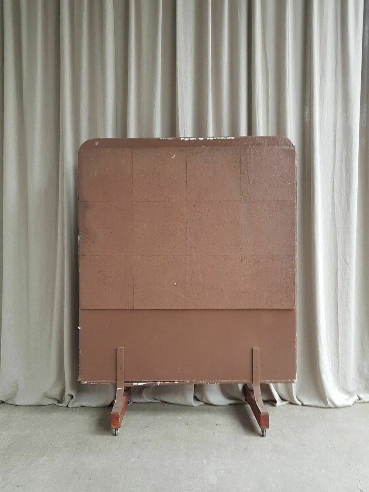 Vtg Mid Century Privacy Screen Room Divider Office Partition Changing Room R86 photo for sale