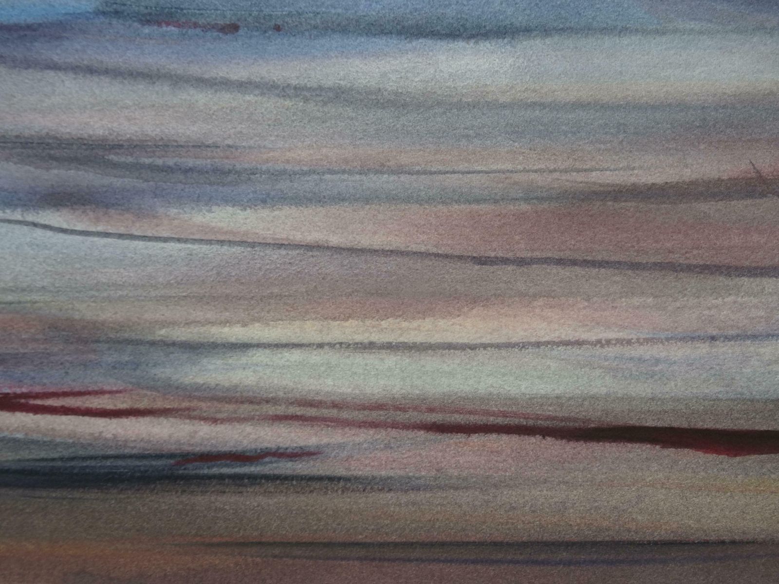 Zigmunds Snore Evening At The Sea. 2020. Watercolour, Paper photo 352.0