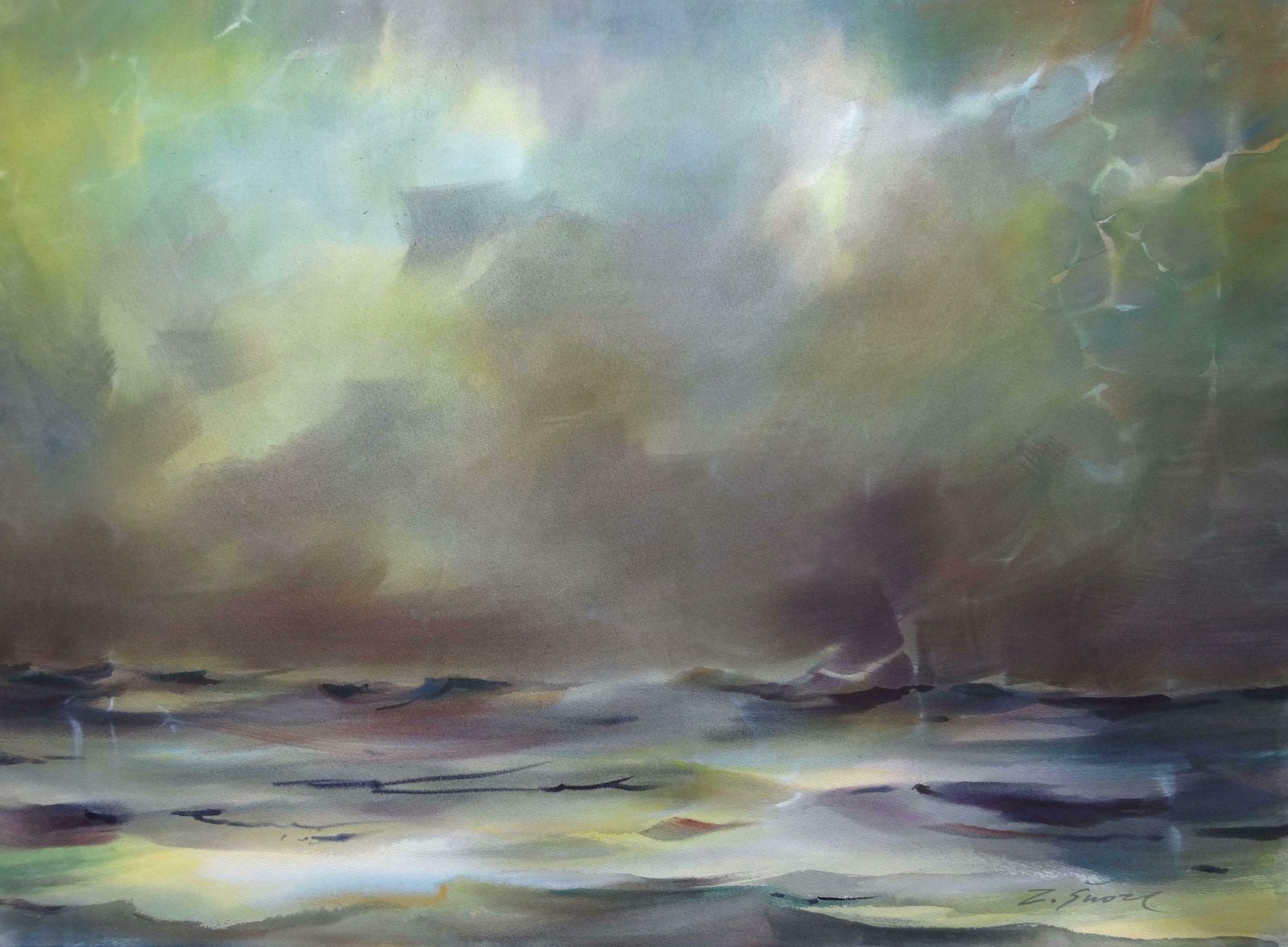 Zigmunds Snore After The Storm. 2020. Watercolour, Paper,