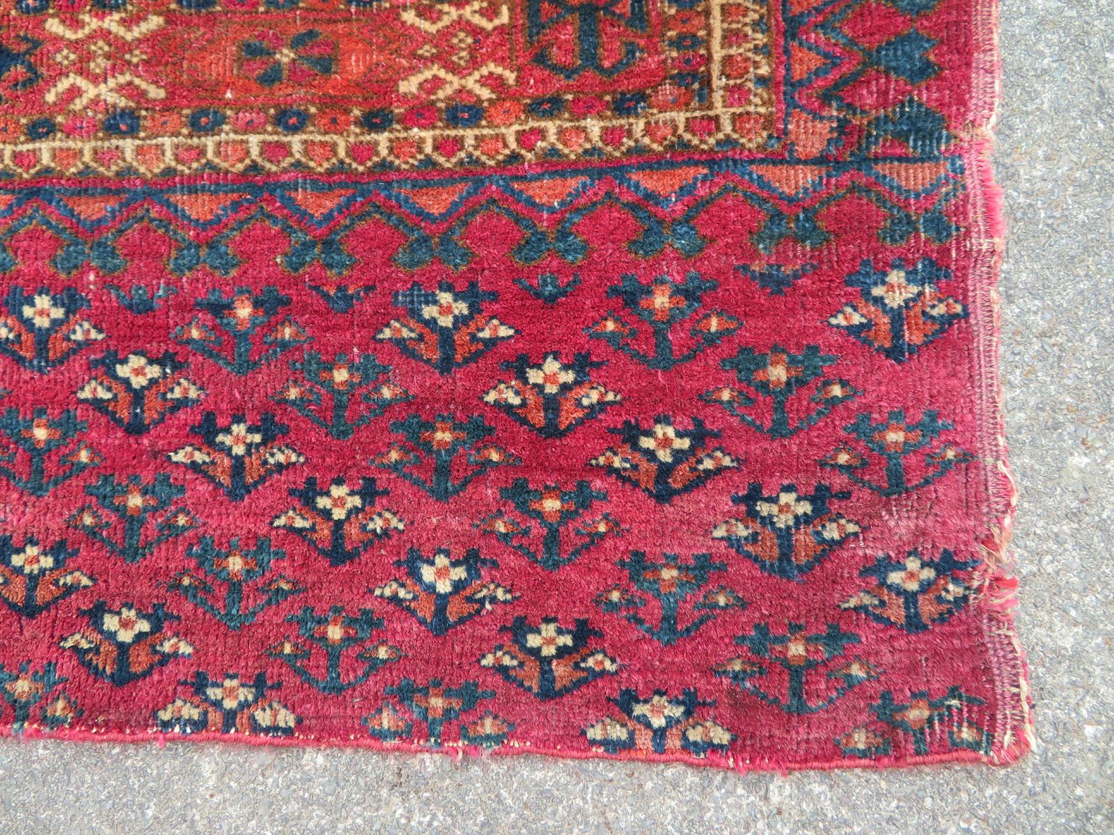 Early Antique Tekke Turkmen Turkoman Chuval Face. Salor/Saryk Design.Unusual.Mid 19th Century. photo vinterior