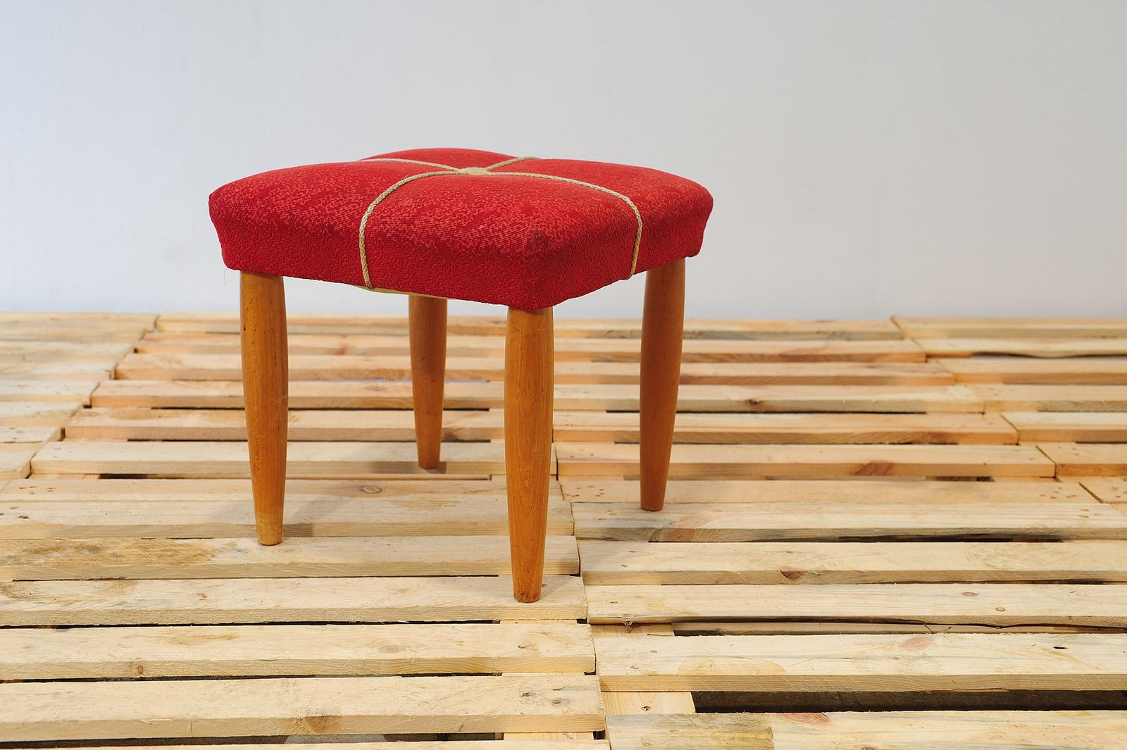 Mid Century Upholstered Stool By Uluv, 1960´S, Czechoslovakia photo buy