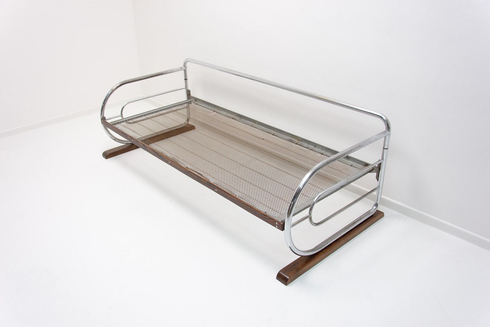 Chromen Bauhaus Sofa Van Hynek Gottwald, Bohemen, Jaren 1930 photo furniture