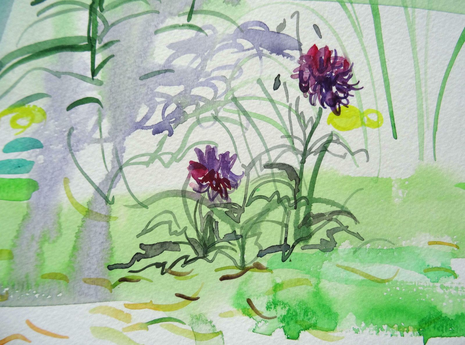 Ingrida Irbe Tuileries Garden. 2010. Watercolour On Paper photo Art