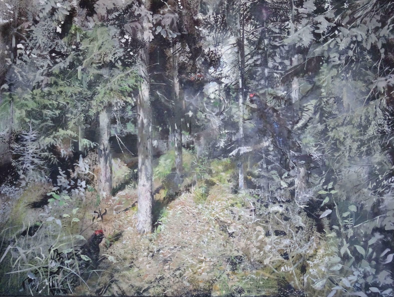 Janis Zingitis In The Realm Of The Forest King. 2017, Oil On Canvas
