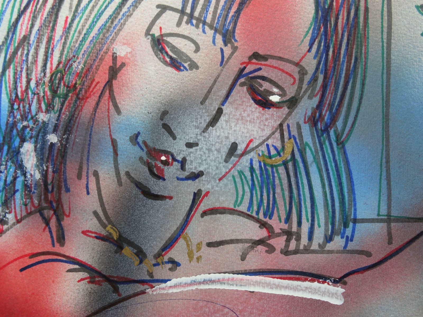 Maris Abilevs Hey There. 2018. Paper, Mixed Media Art, photo Art