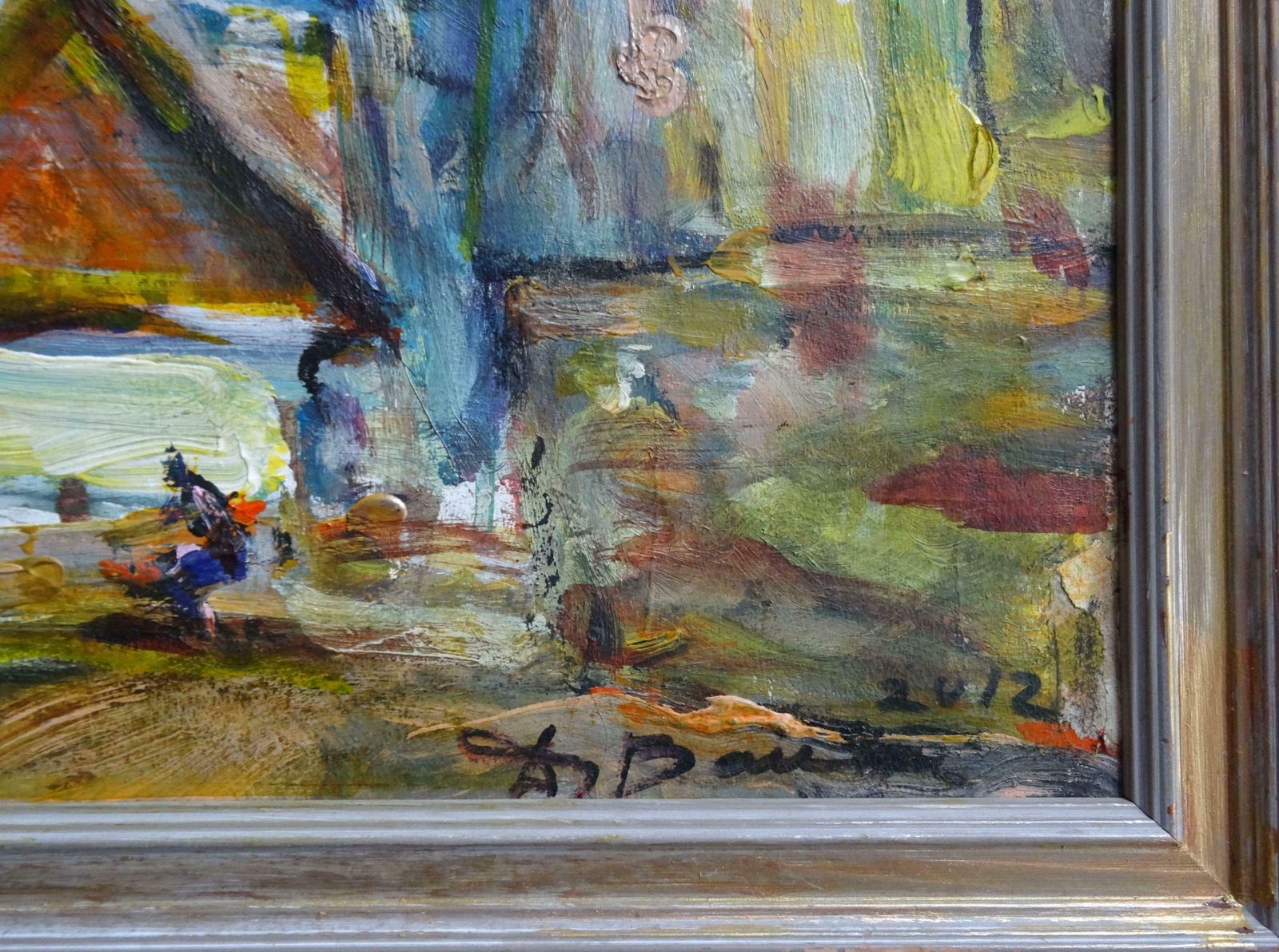 Dzidra Bauma Rose Square By Church. 2012, Acrylic On Paper photo vinterior