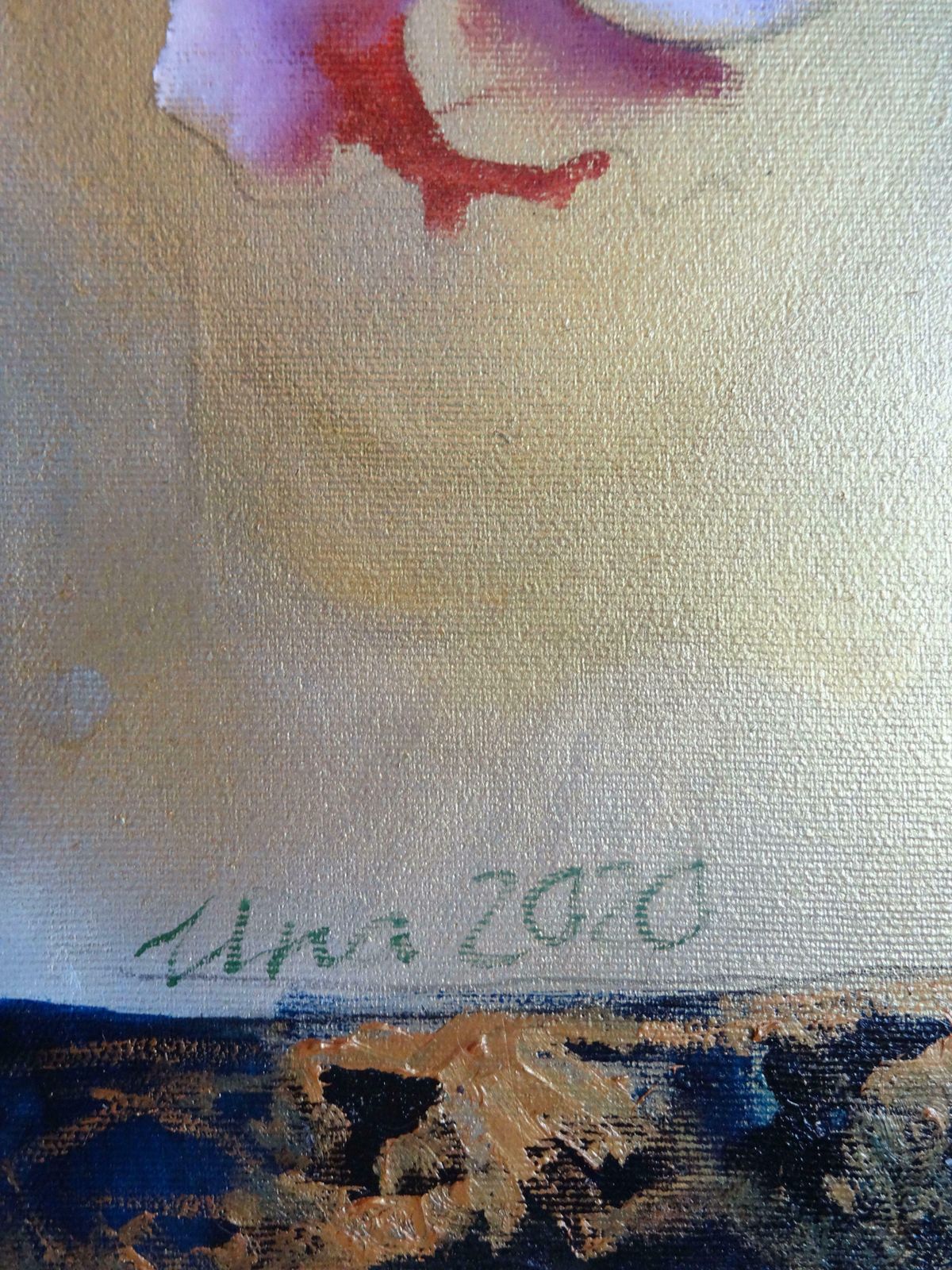 Una Lekuze Still Life With Chinese Vase. 2020. Oil On Canvas photo for sale