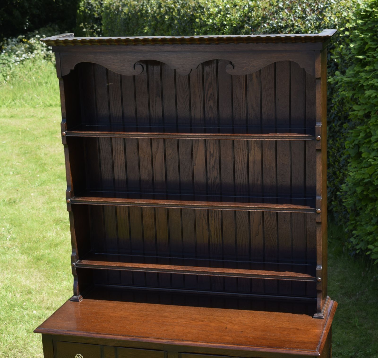 Early 20th Century Oak Dresser And Rack photo 990.0