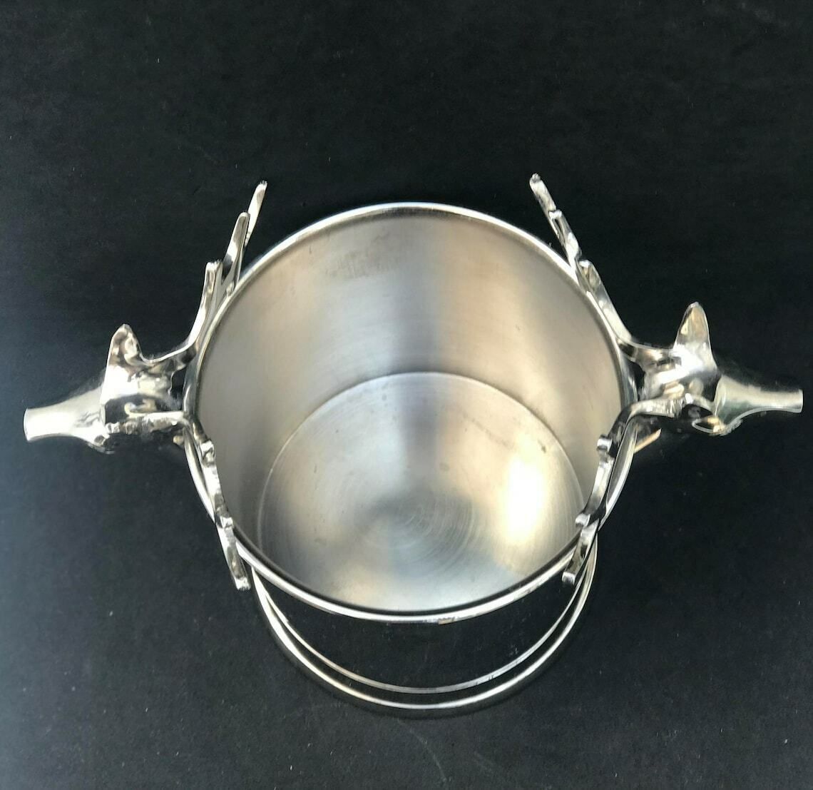Ice Bucket Christmas Reindeer Silver Plated Bar Cart Decor Christmas Table Wine Holder Wedding Gift Christmas Table Decor photo Home Decor