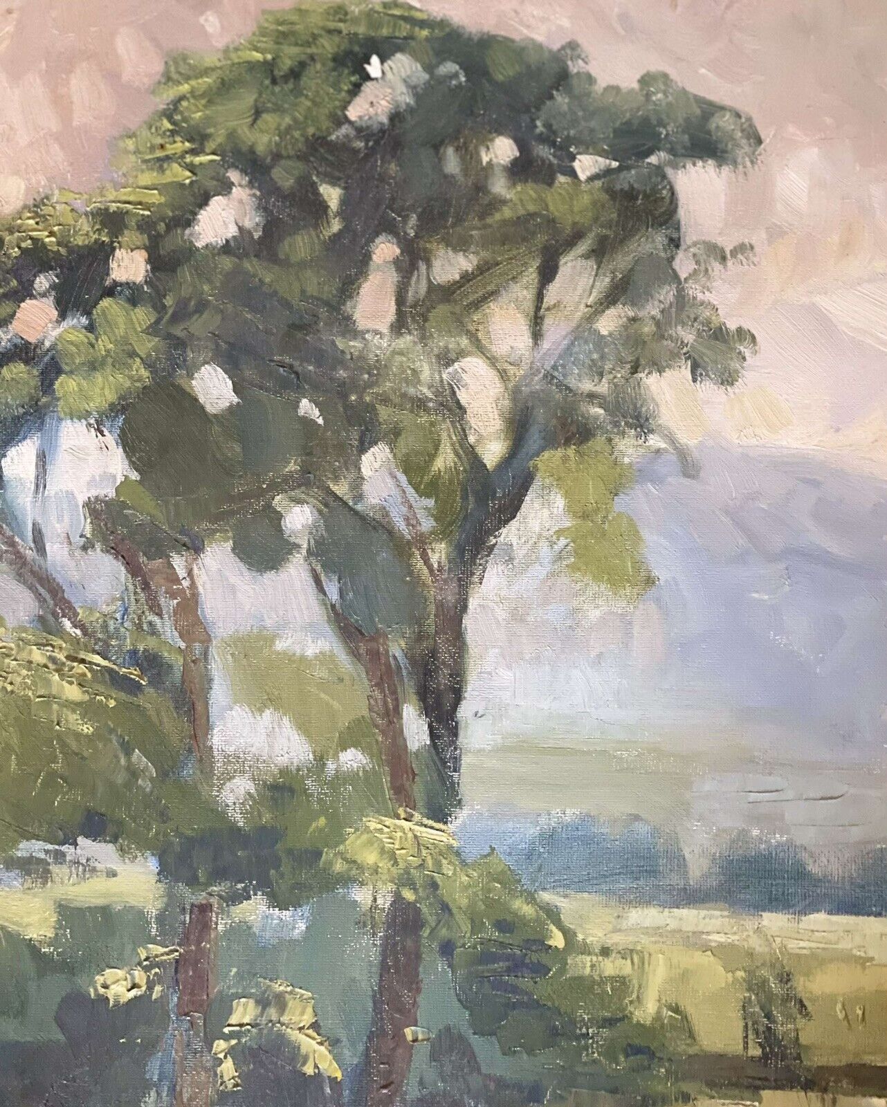 photo furniture Vintage Impressionist Landscape Oil Painting Signed Jones Arundel