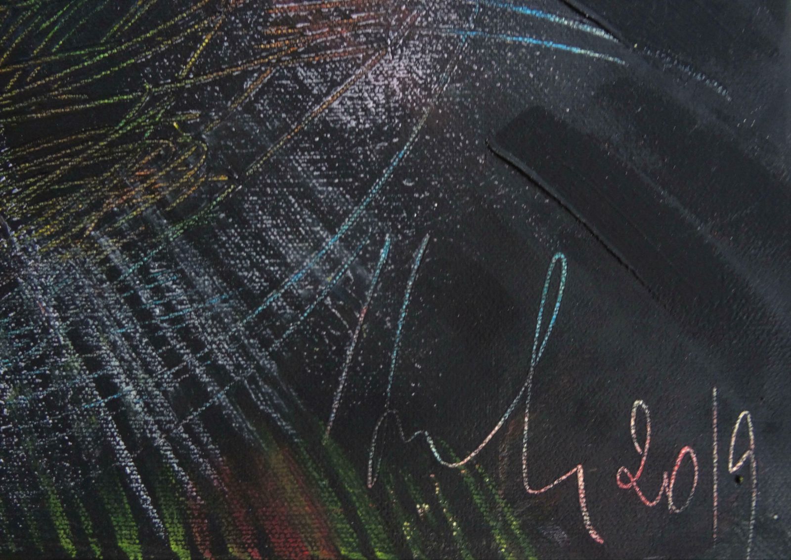 Ingrida Irbe Staro. 2019. Acrylic And Oil Pastel On Canvas, photo for sale