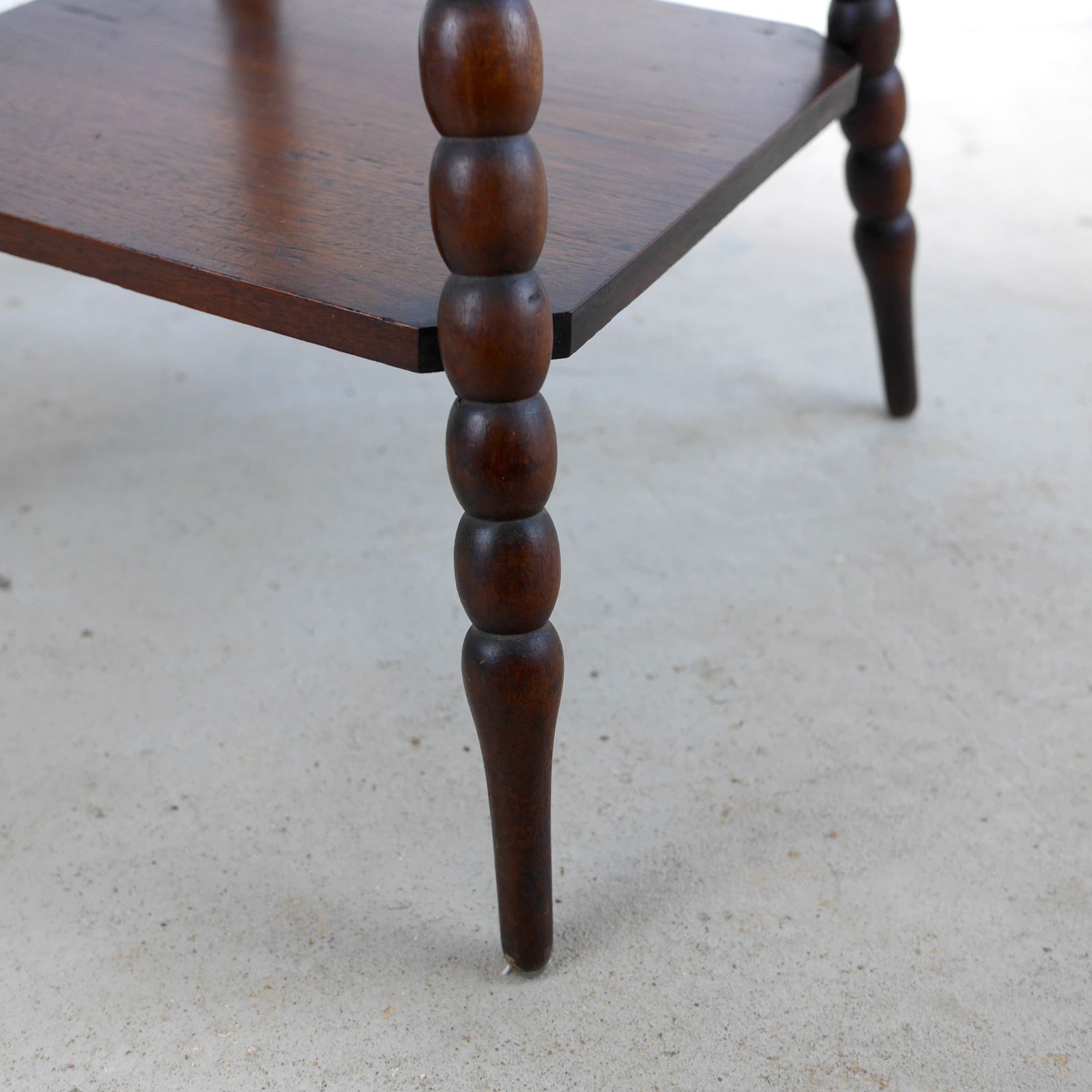 photo furniture Antique Side Lamp Table Carved Griffins With Bobbin Legs Godwin Style