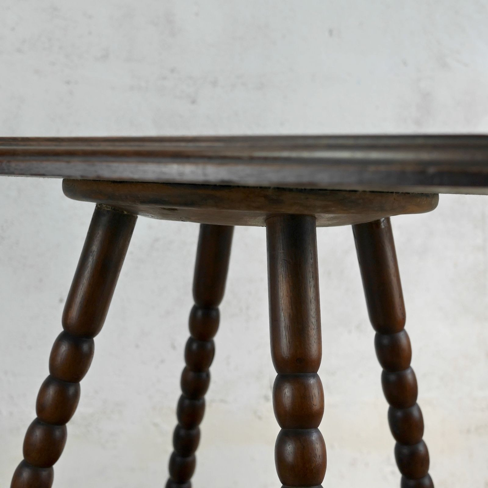 245.0 Antique Side Lamp Table Carved Griffins With Bobbin Legs Godwin Style photo