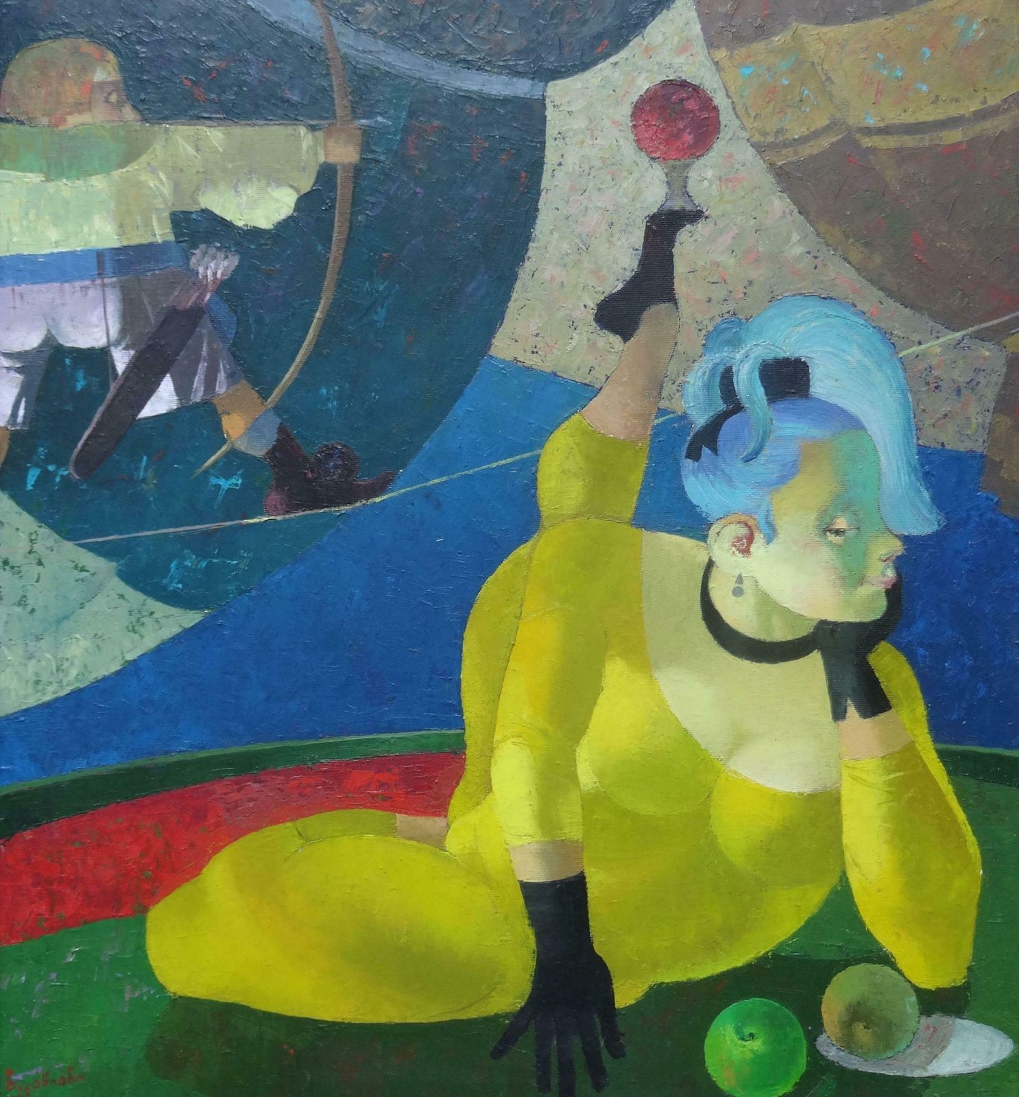 Nugzar Kakhiani (Kahiani) Circus Princess. 2015. Oil On Canvas