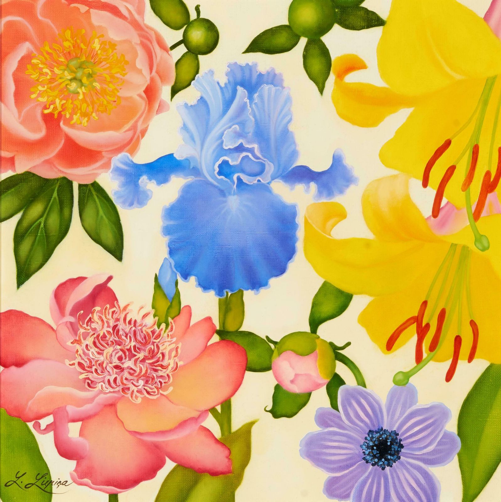 Liene Liepina Sunny Day, 2020. Oil On Canvas photo furniture