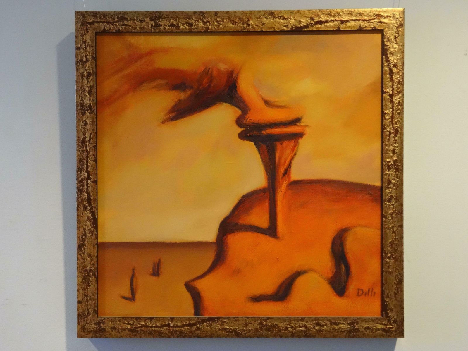 Biruta Delle On The Edge Of The Cliff. 2007, Oil On Canvas photo furniture