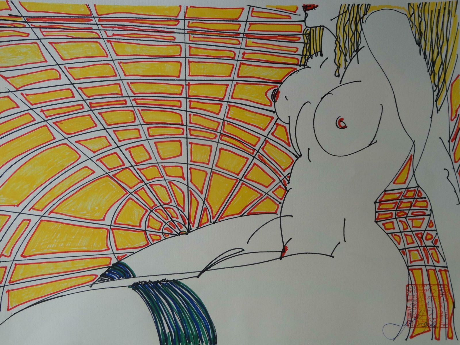 Maris Abilevs Le Soleil. 2018. Paper, Mixed Media Art