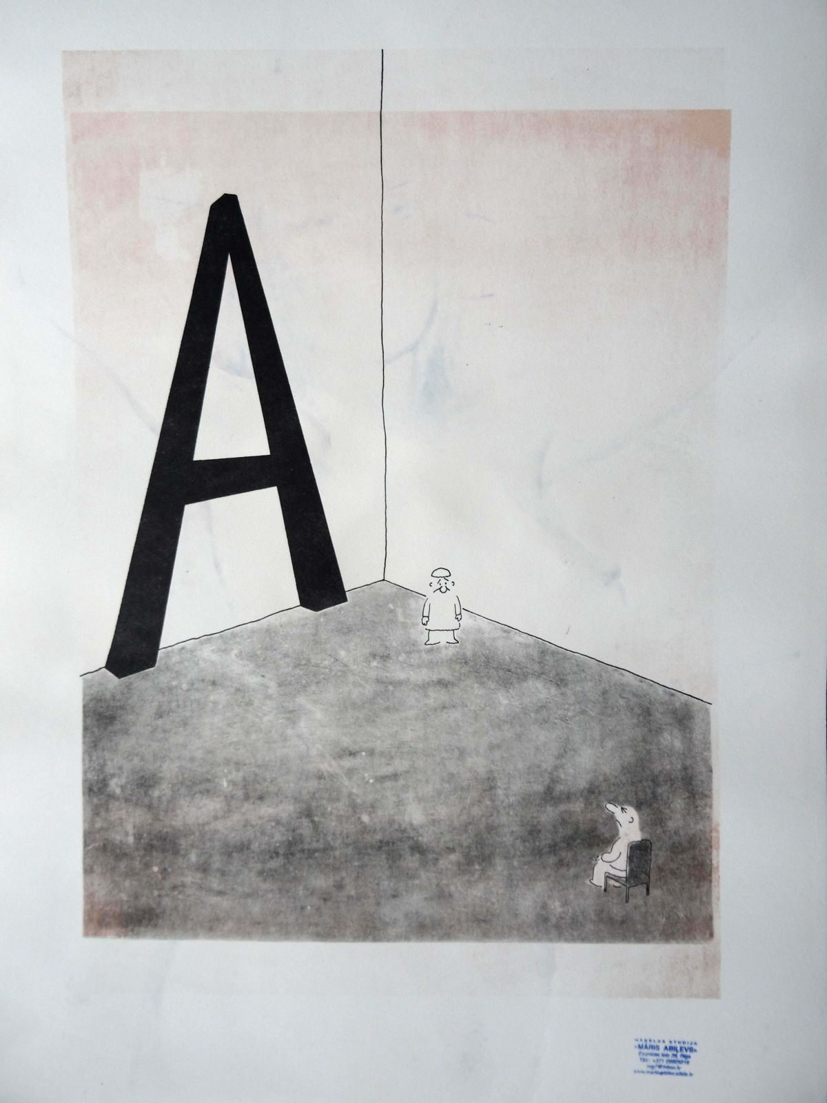 Maris Abilevs 96. 2021. Paper, Mixed Media Art photo 420.0