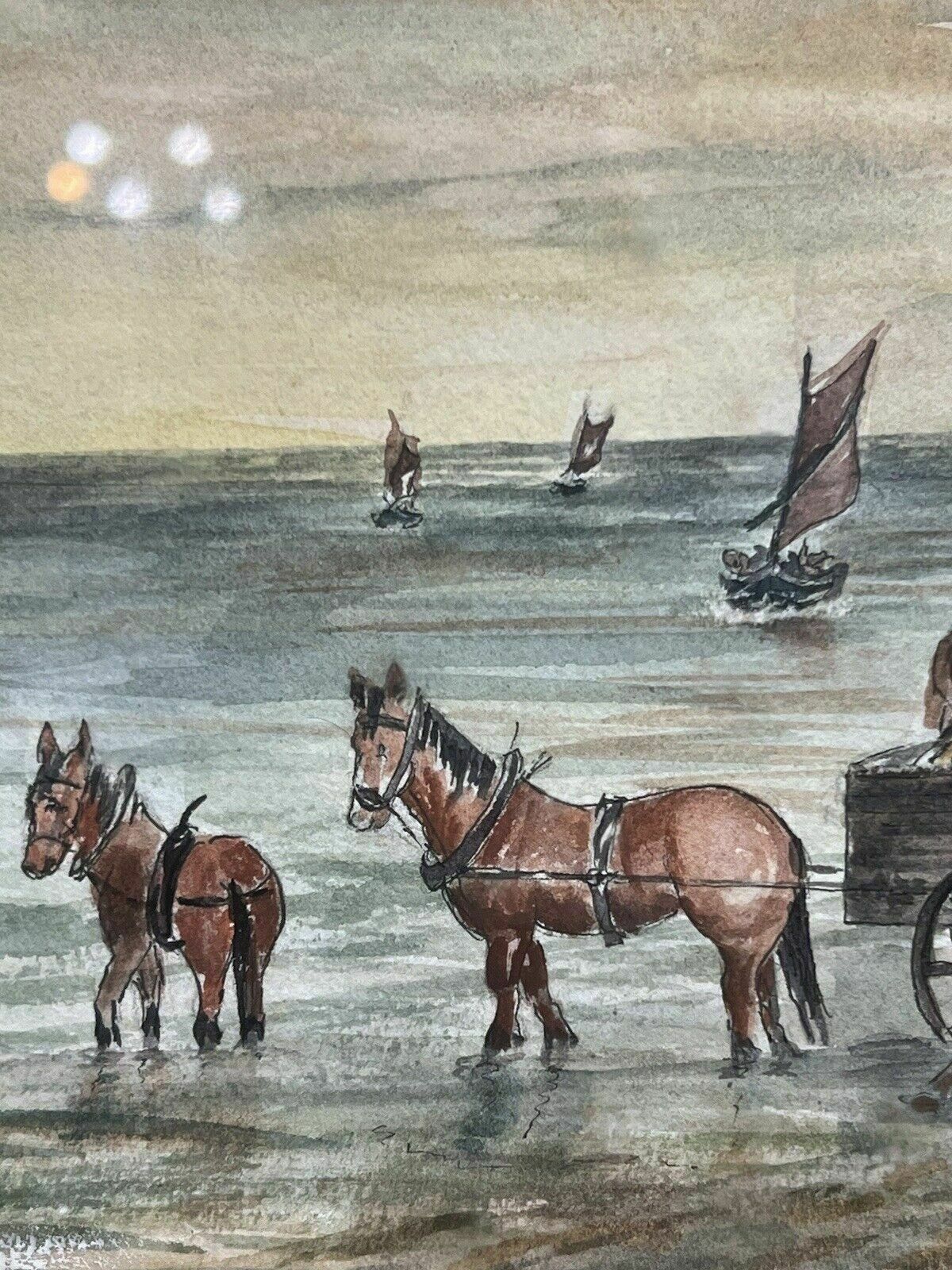 photo for sale 20th Century Watercolour Painting Titled 'Lusty Gaze' By Artist Daphne Lough