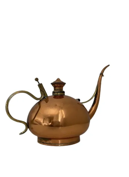 19c Antique Copper Oil Can By Sternau & Co photo for sale