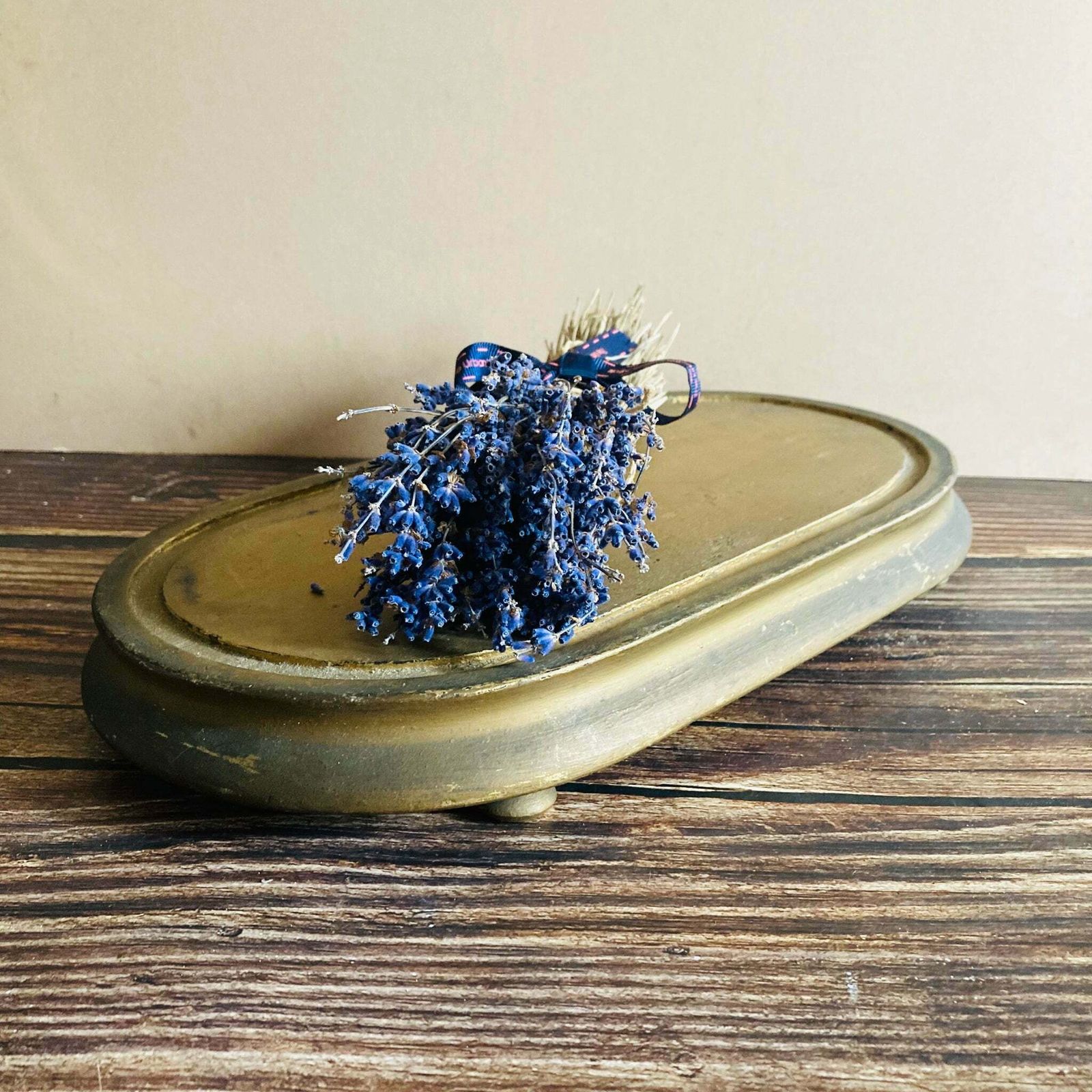 French Antique Wooden Dome Base Plinth