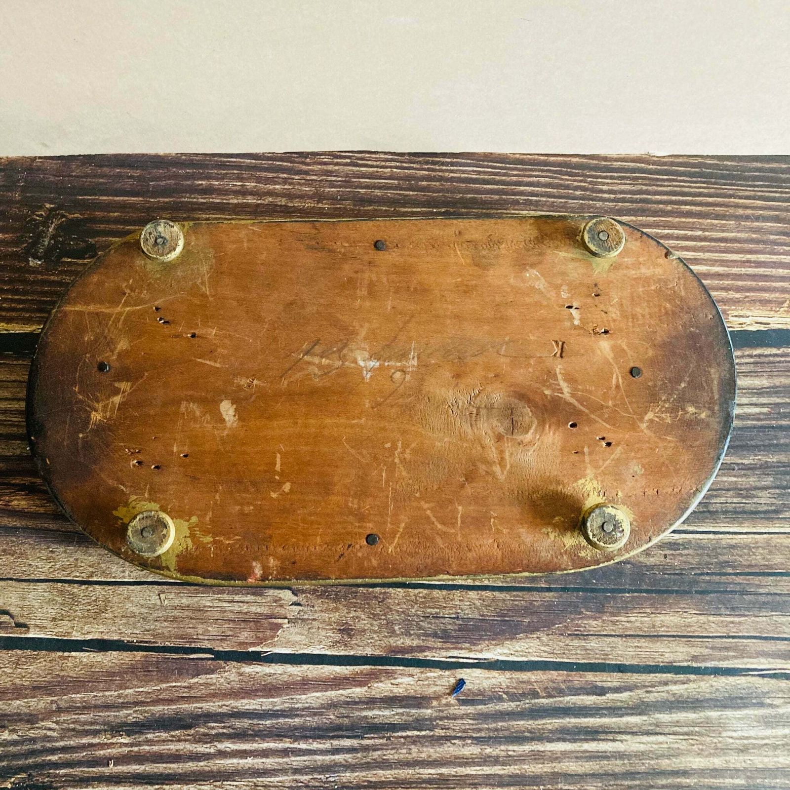 French Antique Wooden Dome Base Plinth photo buy