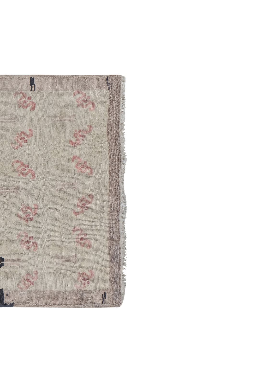 Vintage Faded Light Gray Turkish Oushak Rug 3'1'' X 6'1'' photo vinterior