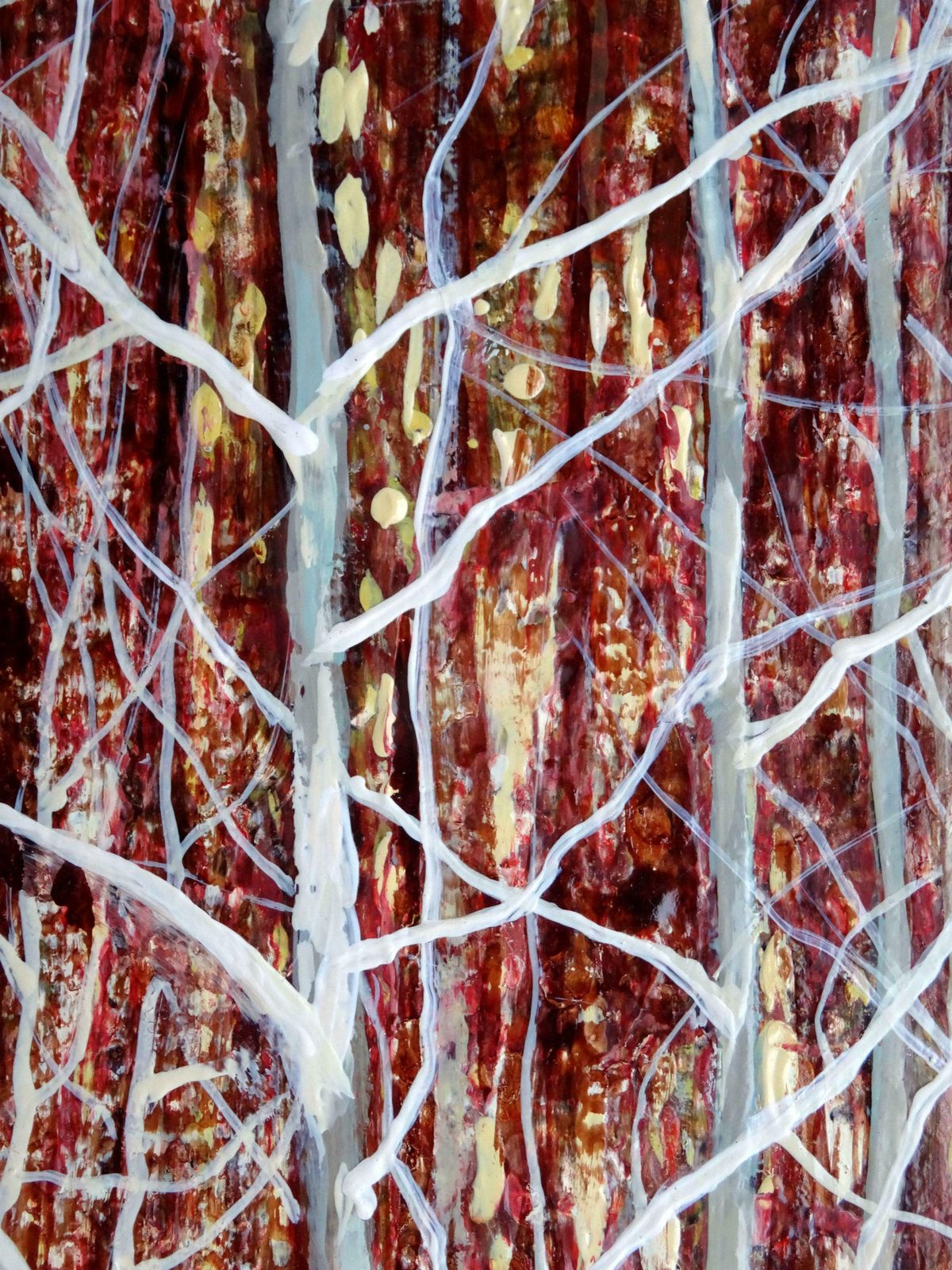 Kristine Kvitka Red Forest. 2014, Oil On Canvas,  2014 photo Art