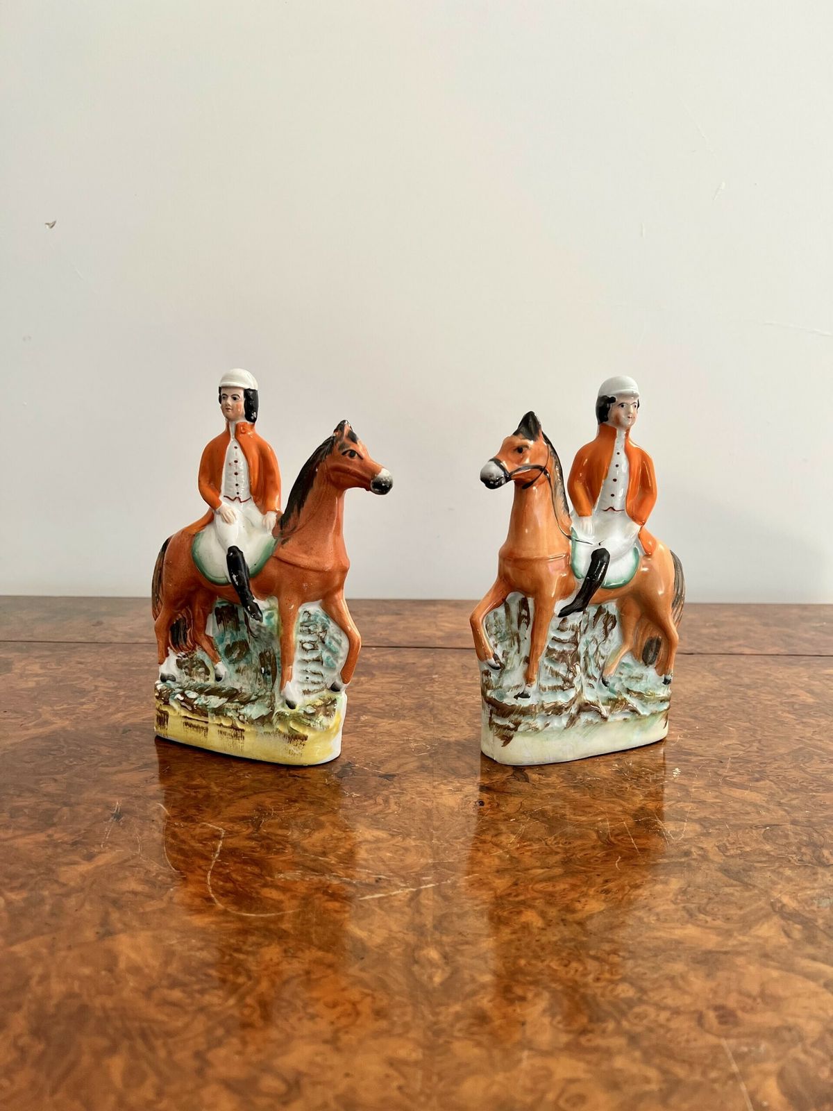 Quality Pair Of Victorian Staffordshire Figures photo Home Decor